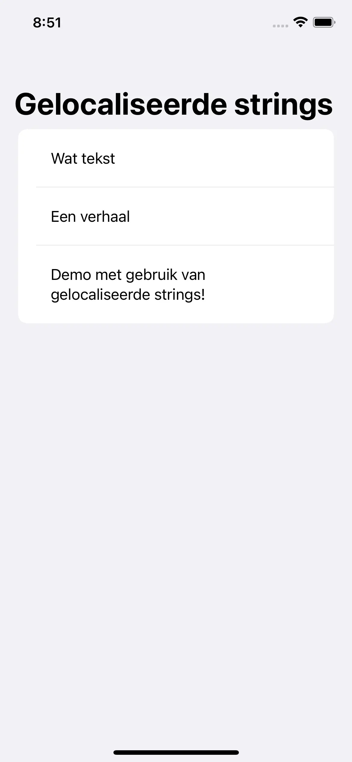 ContentView.swift build with local language Dutch